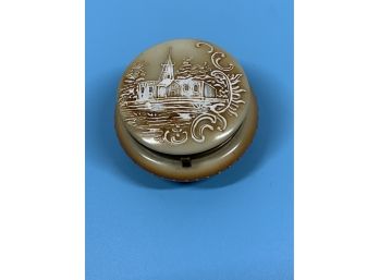 Vintage Powder Box Or Tobacco Jar Believed To Be Handel