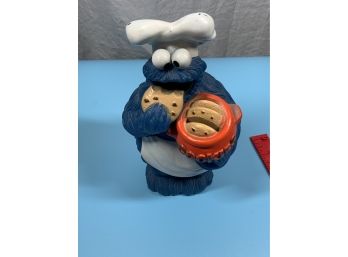 1984 Cookie Monster Muppets CBS Toys Bank