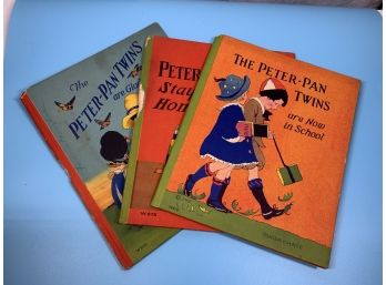 3 Vintage 1920s The Peter-pan Twins Books