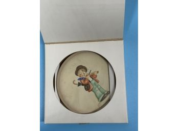 1984 Goebel Hummel Miniature Collectors Plate Little Fiddler With Box