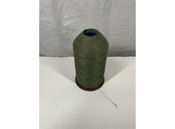 Vintage Colonial Thread Co Green Thread On Spool
