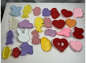 Vintage Easter And Valentines Day Cookie Cutters