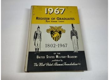 1967 US Military Academy Register Of Graduates Book