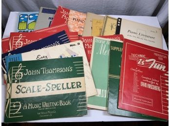 Vintage Music Piano Books