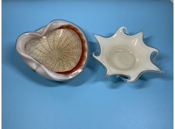 2 Art Glass Bowls