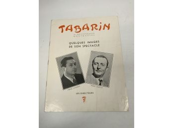 Vintage Tabarin Program Contains Nude Women