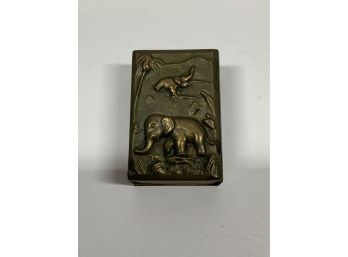 Vintage Elephant Matchbox