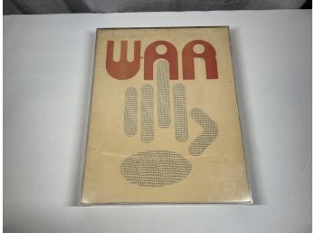 Vintage Peace Art Middle Finger To War