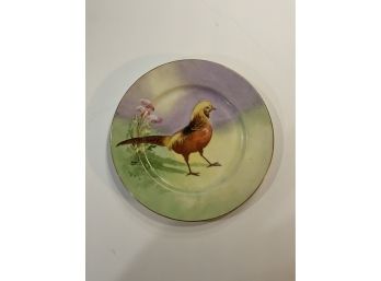 Vintage Elite Works Limoges France Bird Plate Signed Gyp