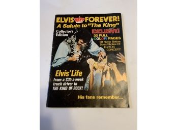 1977 Elvis Presley Magazine A Salute To The King Forever Collectors Edition