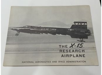 Vintage 1963 NASA X-15 Research Airplane Booklet