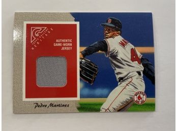 Pedro Martinez Topps Gallery Heritage Jersey Boston Red Sox Card
