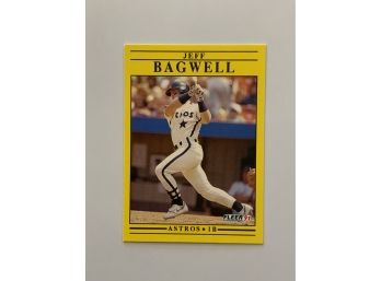 Jeff Bagwell 1991 Fleer Update Rookie Card