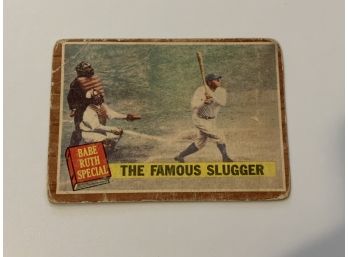 Babe Ruth 1962 Topps The Famous Slugger Baseball Card