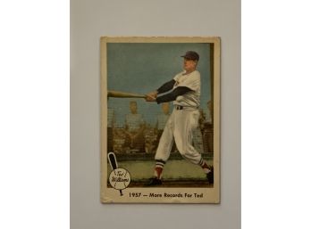 1959 Fleer Ted Williams Card #60 More Records For Ted