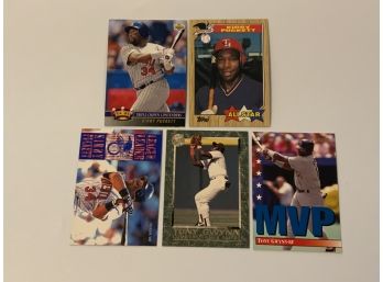 Kirby Puckett And Tony Gwynn Baseball Cards