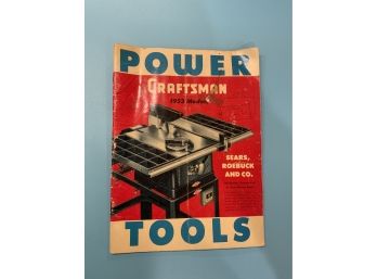 Vintage 1953 Craftsman Power Tools Models Sears Roebuck And Co Magazine