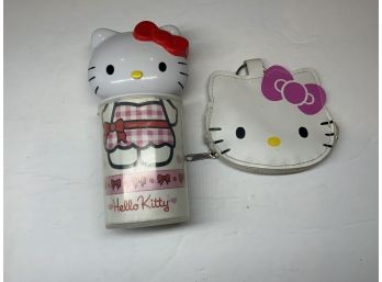 Hello Kitty Coin Pouch And Container