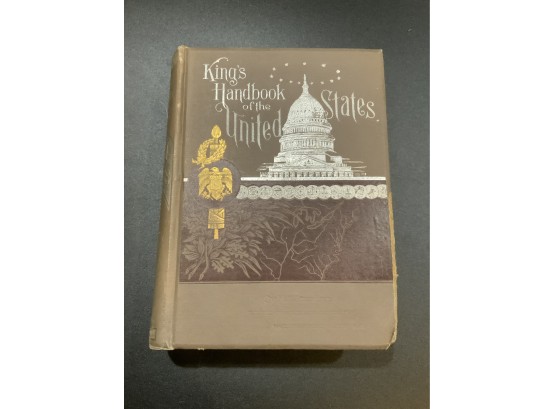 1891 Kings Handbook Of The United States Book