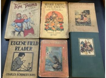 Early 1900s Vintage Kids Books Including Tom Thumb, Mother Earths Children, Fairy Tales And More