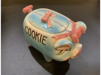 Vintage Victoria Ceramics Pig Cookie Jar