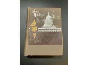 1891 Kings Handbook Of The United States Book