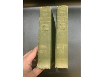 1899 Letters Of Robert Browning And Elizabeth Barrett Books Volume 1 And 2