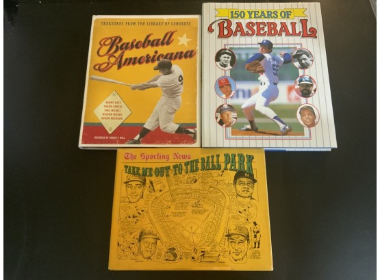 3 Baseball Coffee Table Books