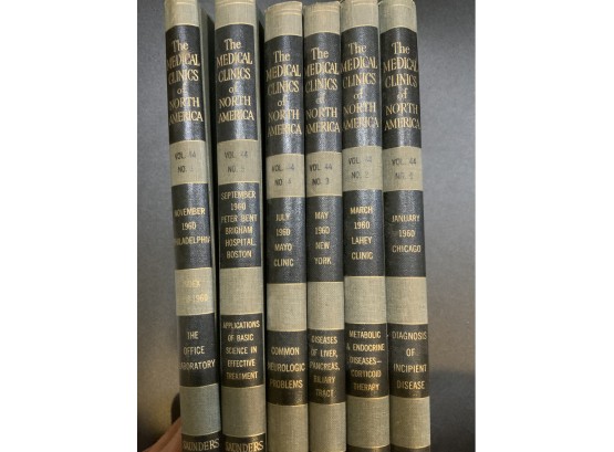 Complete Set 1960 Medical Clinics Of North America 1-6