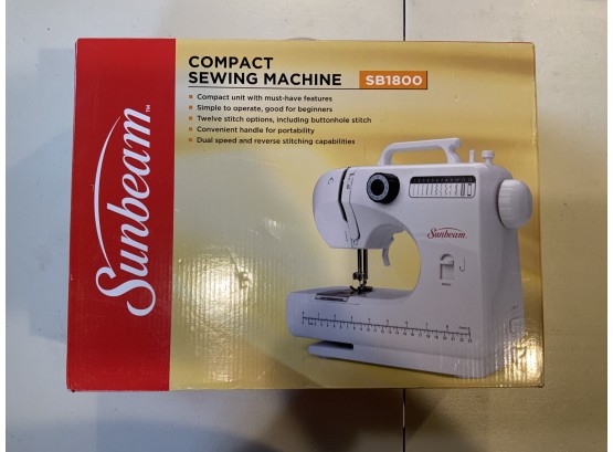 New Sunbeam Sewing Machine Compact SB1800