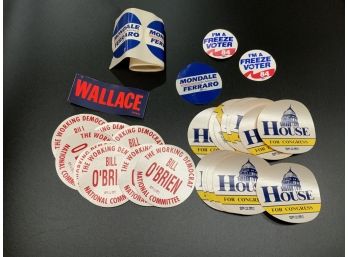 Vintage Political Stickers