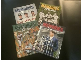 Memories And Dreams Volume 42 Issues 1-4 Baseball Magazines