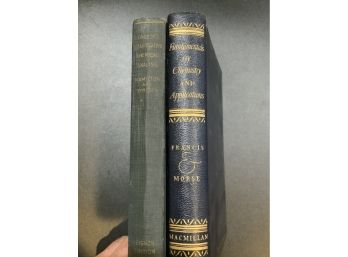 1941 Talbots Quantitative Chemical Analysis And 1940 Fundamentals Of Chemistry And Applications Books