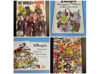 Vintage Disney Book And Time Magazine Special Edition The World Of Marvel