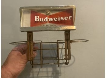 Vintage 1950's Budweiser Beer Napkin & Condiment Holder Table Sign