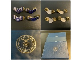 United States Air Force Pins And Diploma Holders
