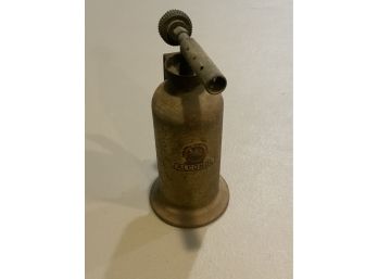 Vintage The Lenk Manufacturing Company Brass Alcohol Torch, Newton, MA