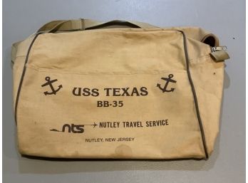 USS Texas BB-35 Nutley Travel Service Bag