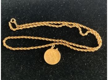1974 Coin Novelty Necklace