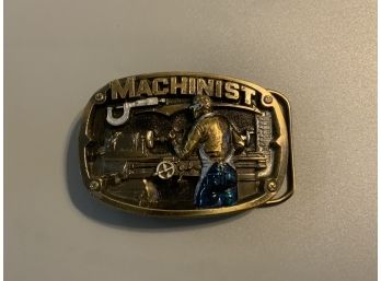 1986 Machinist Belt Buckle The Great American Buckle Co