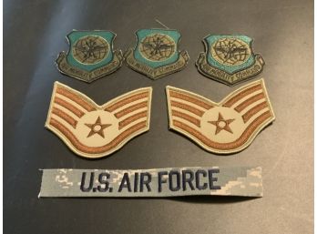 US Air Force And Air Mobility Command Patches