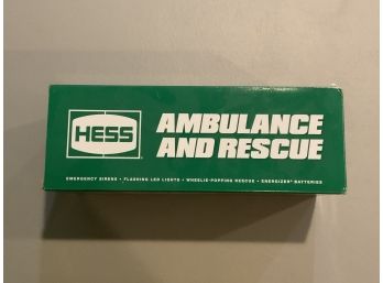 2020 Hess Ambulance And Rescue