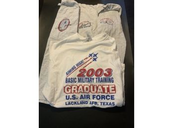 US Air Force Graduate Shirt Plus 3 Rhode Island Air Show Shirts