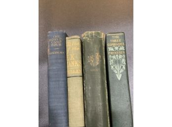 Early 1900s Books The Boss Of Camp Four, Tales Of Ex-Tanks, The Three Comrades And A Romance Of Billy-Goat Hil