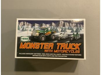 2007 Hess Monster Truck With Motorcycles