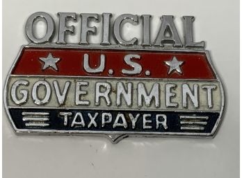 Official U.S. Government Taxpayer Metal Emblem