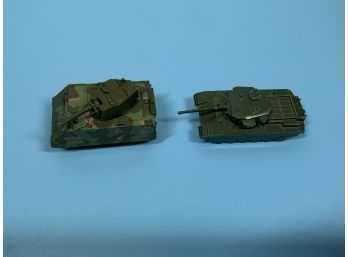 Vintage Lesney Centurion Tank And 1983 Hot Wheels Military Tank