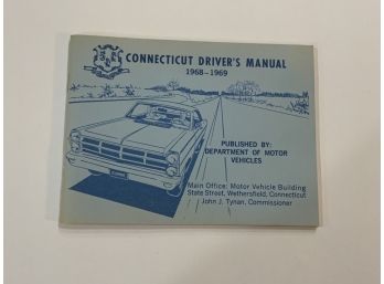 Vintage 1968-69 Connecticut Drivers Manual