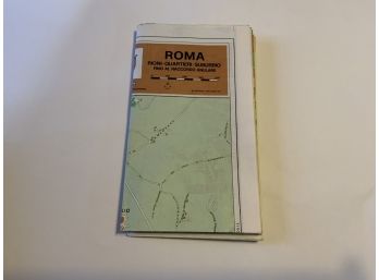Vintage Rome Road Map 1973