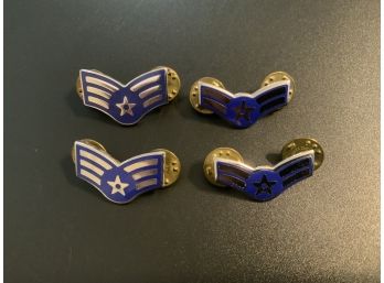 US Air Force Airman First Class And Senior Airman Lapel Pins